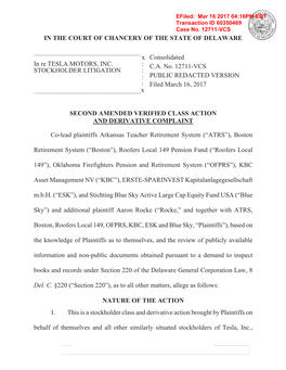 Consolidated C.A. No. 12711-VCS PUBLIC REDACTED VERSION