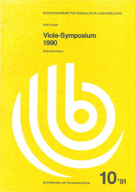 Viola-Symposium 1990