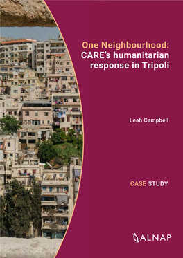 One Neighbourhood: CARE's Humanitarian Response in Tripoli