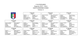 2016 GIOVANISSIMI COMO Girone A