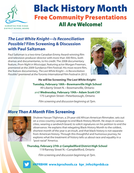 Film Screening & Discussion with Paul Saltzman