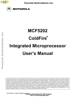 MCF5202 Coldfire Integrated Microprocessor User's Manual