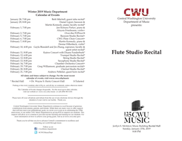 Flute Studio Recital