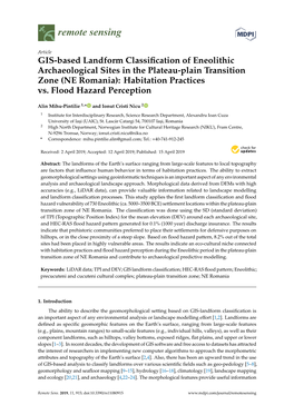 GIS-Based Landform Classification of Eneolithic Archaeological Sites In