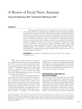 A Review of Facial Nerve Anatomy