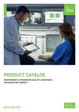 Product Catalog 2020 | IBA Dosimetry Dosimetry Table of Contents 3