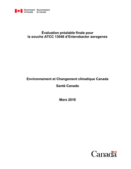 Environment Canada and Health Canada