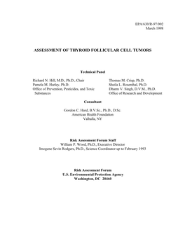 Assessment of Thyroid Follicular Cell Tumors