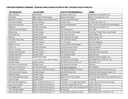 Read Aloud Schedule from Modg KGRD