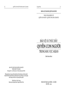 QUYỀN CON NGƯỜI TRONG KHU VỰC ASEAN Lời Giới Thiệu | 3
