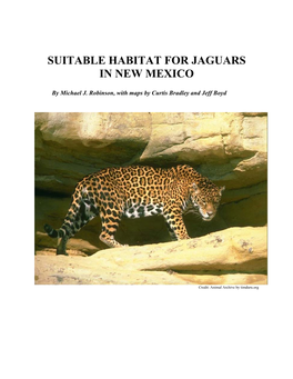 2005 Center Report: Suitable Habitat for Jaguars in New Mexico