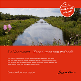 De Veenvaart... Kanaal Met Een Verhaal!