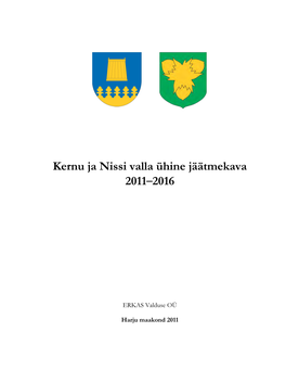 Kernu Ja Nissi Valla Ühine Jäätmekava 2011–2016