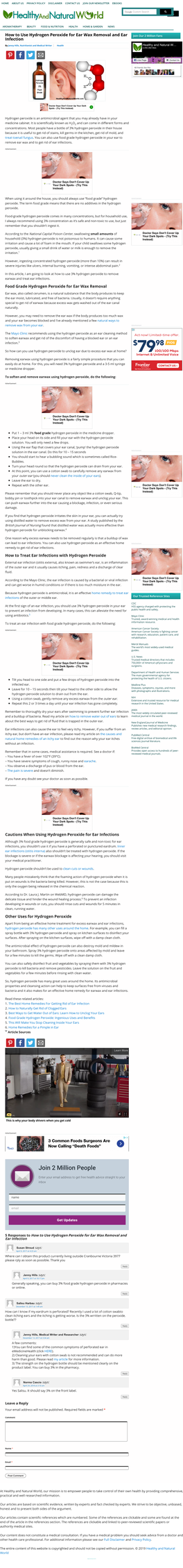 How to Clean Ears with Hydrogen Peroxide