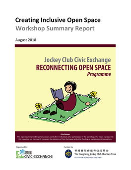 Creating Inclusive Open Space Workshop Summary Report