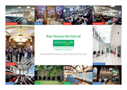 Key Venues for Hire At