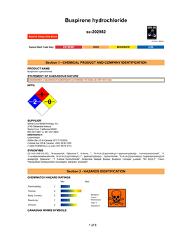 Buspirone Hydrochloride