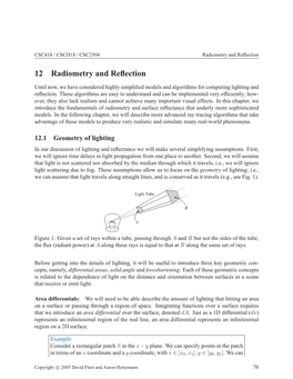 12 Radiometry and Reflection