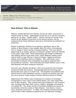 NEW ORLEANS NOSTALGIA Remembering New Orleans History, Culture and Traditions by Ned Hémard