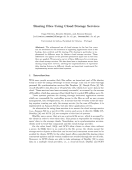 Sharing Files Using Cloud Storage Services