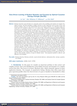 Automated Learning of Boolean Networks 3