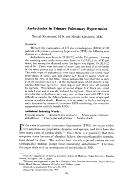 IN the Cases of Primary Pulmonary Hypertension (PPH)