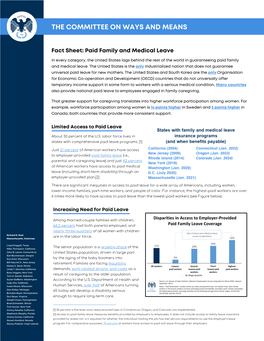 Paid Family and Medical Leave for Employees