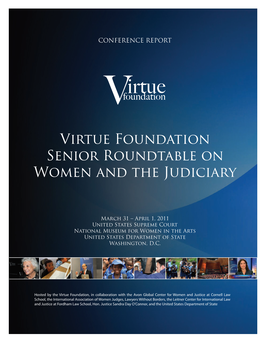 Virtue Foundation Senior Roundtable on Women and the Judiciary