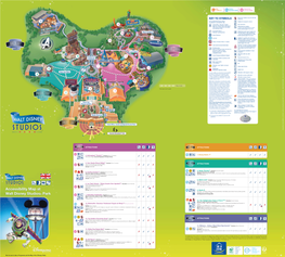 Accessibility Map at Walt Disney Studios® Park