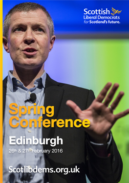 Conference Agenda Edinburgh Spring 2016