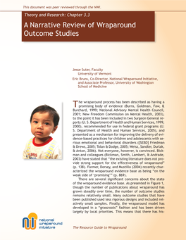 A Narrative Review of Wraparound Outcome Studies