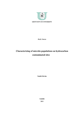 Characterizing of Microbe Populations on Hydrocarbon Contaminated Sites