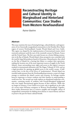 Case Studies from Western Newfoundland
