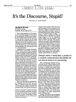 It's the Discourse, Stupid!