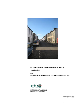 COLINSBURGH CONSERVATION AREA APPRAISAL and CONSERVATION AREA MANAGEMENT PLAN