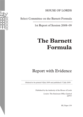 The Barnett Formula