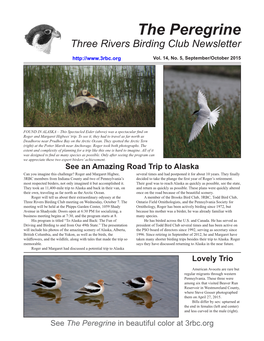 The Peregrine Three Rivers Birding Club Newsletter