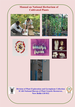 Manual on National Herbarium of Cultivated Plants