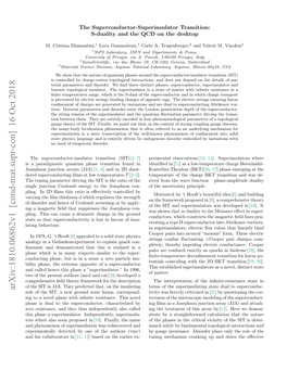 The Superconductor-Superinsulator Transition: S-Duality and QCD on The