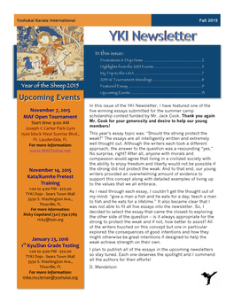 YKI Newsletter 2015Q3