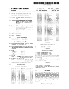 (12) United States Patent (10) Patent No.: US 8,663,633 B2 Madison (45) Date of Patent: *Mar