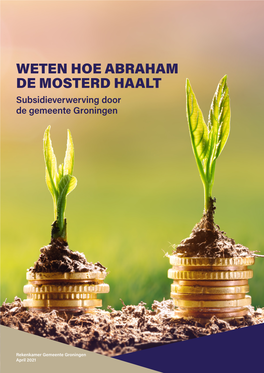 Rapport Subsidieverwerving April 2021