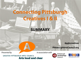 Connecting Pittsburgh Creatives II