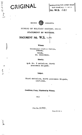Criginal Bureauof Militaryhistory1913-21