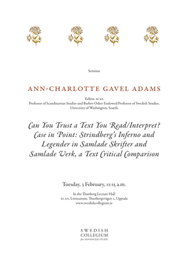 Ann-Charlotte Gavel Adams