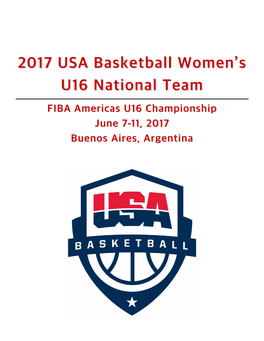 2017 USA Basketball Women's U16 National Team