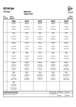 ITF Tournament Planner