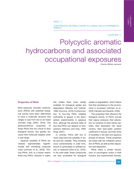 Polycyclic Aromatic Hydrocarbons and Associated Occupational Exposures Charles William Jameson