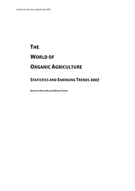 Statistics and Emerging Trends 2007