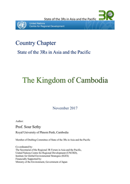 Country Chapter State of the 3Rs in Asia and the Pacific